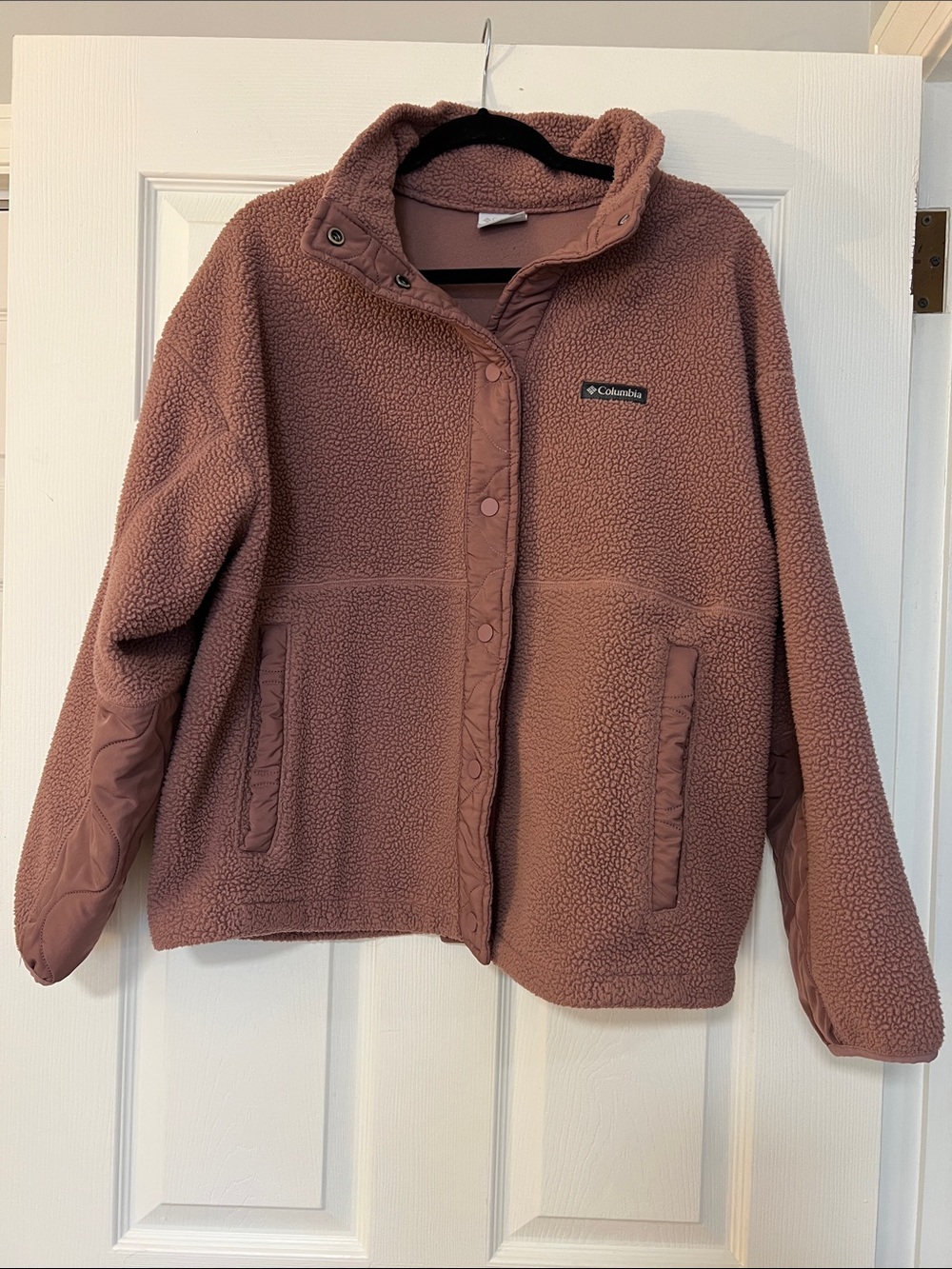 Columbia Women's Dusty Rose Sherpa Teddy Jacket